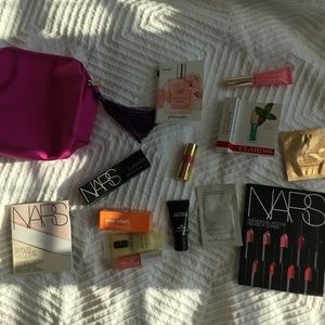 Luxury beauty bundle--with Clarins beauty pouch!